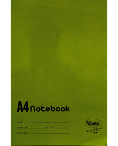 Ajanta Green A4 Notebook 140 Page